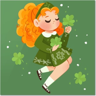 Irish dancer Posters and Art